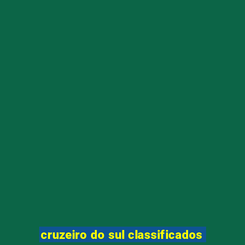 cruzeiro do sul classificados